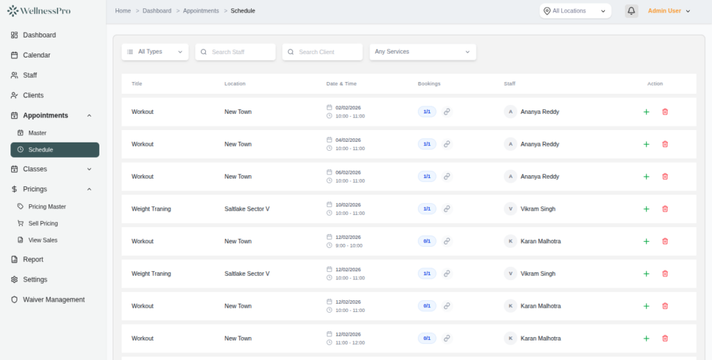 Assign roles, manage payroll, track attendance, and monitor performance.
